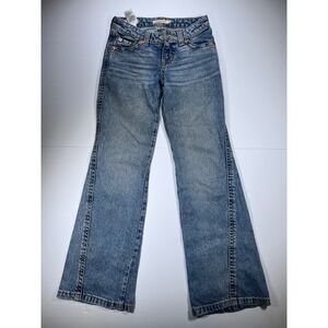 Levi's Premium Noughties Bootcut Women 23 Blue Flap Pocket Y2K Flare Jeans